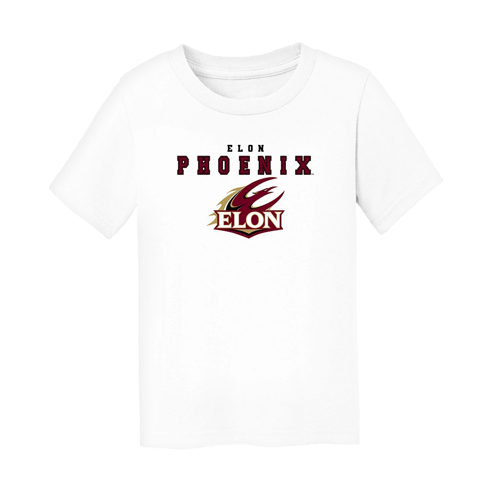 Toddler Chad & Jake White Elon Phoenix Varsity Design T-Shirt