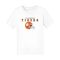 Toddler Chad & Jake White Clemson Tigers Varsity Design T-Shirt