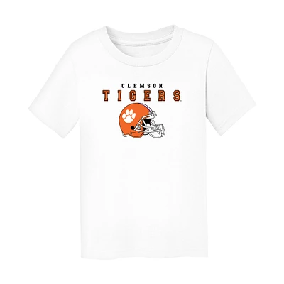 Toddler Chad & Jake White Clemson Tigers Varsity Design T-Shirt