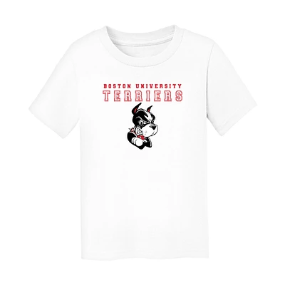 Toddler Chad & Jake White Boston University Varsity Design T-Shirt