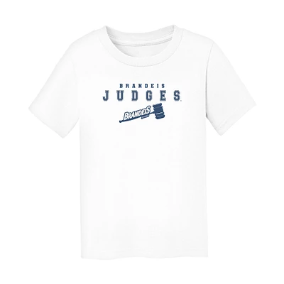 Toddler Chad & Jake White Brandeis University Judges Varsity Design T-Shirt