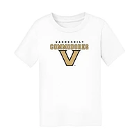 Toddler Chad & Jake White Vanderbilt Commodores Varsity Design T-Shirt