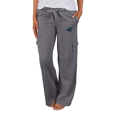 Women's Concepts Sport Charcoal Carolina Panthers Trackside Cargo Pants