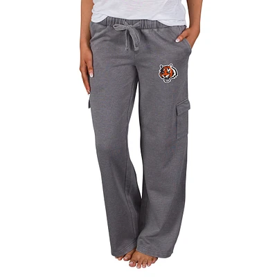 Women's Concepts Sport Charcoal Cincinnati Bengals Trackside Cargo Pants