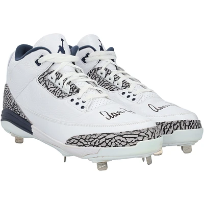 Aaron Judge New York Yankees Autographed Game-Used /Navy Jordan Brand Cleats from the 2024 MLB Season