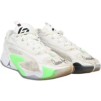 Aaron Judge New York Yankees Autographed Player-Worn White/Neon Green Jordan Brand Shoes from the 2024 MLB Season