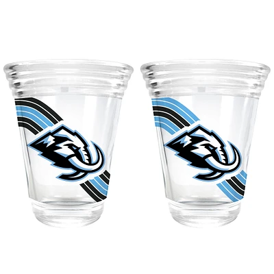 Utah Mammoth Two-Piece 2oz. Retro Wave Party Shot Glass Set