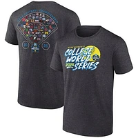Men's Charcoal 2025 NCAA Softball Women's College World Series T-Shirt