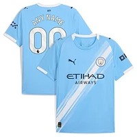 Men's Puma  Sky Blue Manchester City 2025/26 Home Replica Custom Jersey