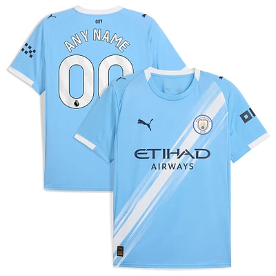 Men's Puma  Sky Blue Manchester City 2025/26 Home Replica Custom Jersey