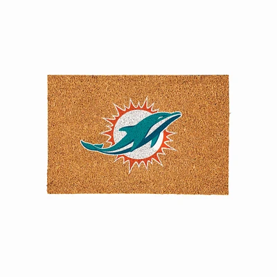 Miami Dolphins 24" x 36" Outdoor Team Logo Coir Mat