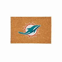 Miami Dolphins 24" x 36" Outdoor Team Logo Coir Mat