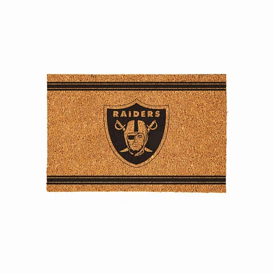 Las Vegas Raiders 24" x 36" Outdoor Monochrome Team Logo Coir Mat