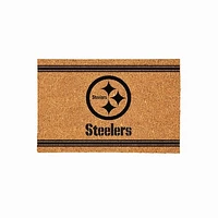 Pittsburgh Steelers 24" x 36" Outdoor Monochrome Team Logo Coir Mat