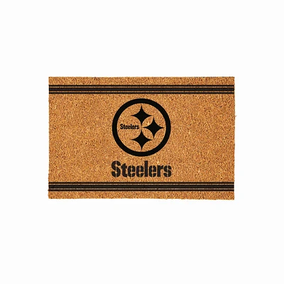Pittsburgh Steelers 24" x 36" Outdoor Monochrome Team Logo Coir Mat