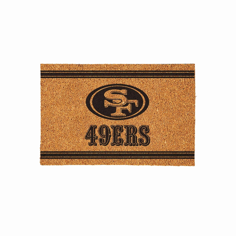 San Francisco 49ers 24" x 36" Outdoor Monochrome Team Logo Coir Mat