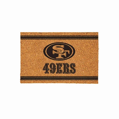 San Francisco 49ers 24" x 36" Outdoor Monochrome Team Logo Coir Mat