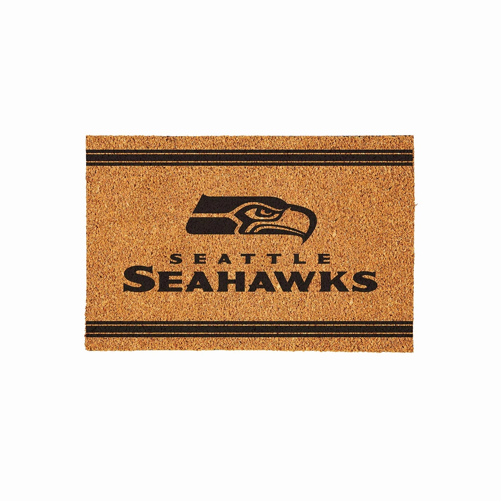 Seattle Seahawks 24" x 36" Outdoor Monochrome Team Logo Coir Mat