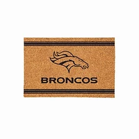 Denver Broncos 24" x 36" Outdoor Monochrome Team Logo Coir Mat