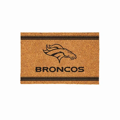 Denver Broncos 24" x 36" Outdoor Monochrome Team Logo Coir Mat