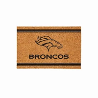 Denver Broncos 24" x 36" Outdoor Monochrome Team Logo Coir Mat