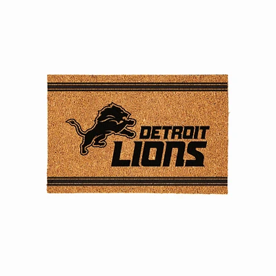 Detroit Lions 24" x 36" Outdoor Monochrome Team Logo Coir Mat