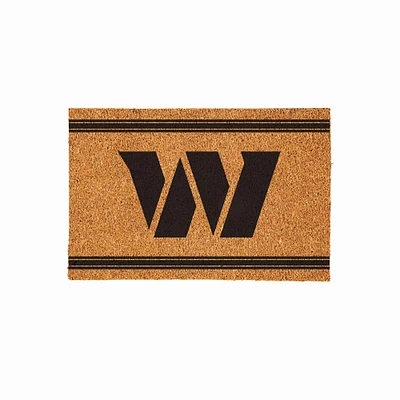 Washington Commanders 24" x 36" Outdoor Monochrome Team Logo Coir Mat