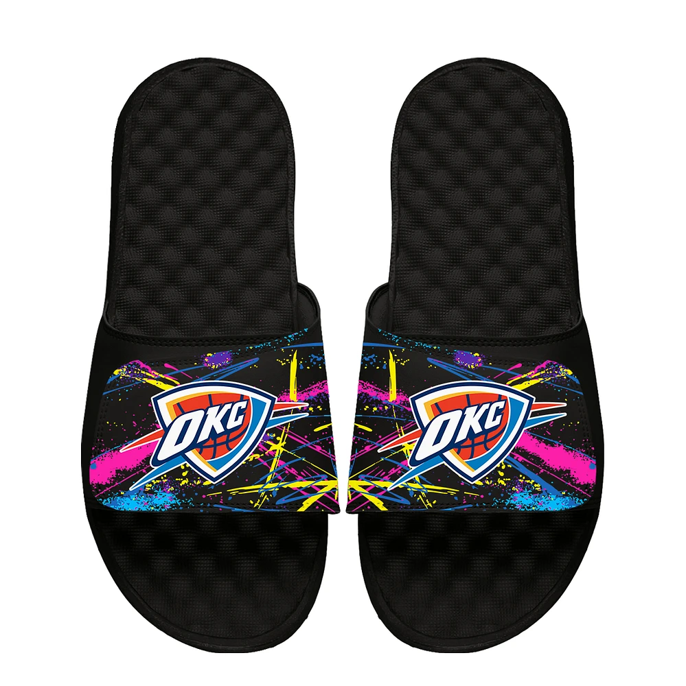 Unisex ISlide x StayCool Black Oklahoma City Thunder Slide Sandals