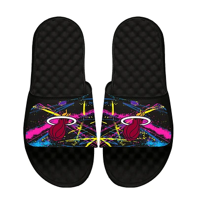 Unisex ISlide x StayCool Black Miami Heat Slide Sandals