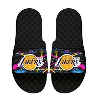 Unisex ISlide x StayCool Black Los Angeles Lakers Slide Sandals