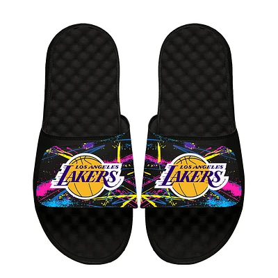 Unisex ISlide x StayCool Black Los Angeles Lakers Slide Sandals