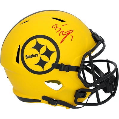 Ben Roethlisberger Pittsburgh Steelers Autographed Riddell Rave Speed Replica Helmet