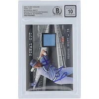 George Brett Kansas City Royals Autographed 2001 Fleer Genuine Final Cut GU Relic #3 Beckett Fanatics Witnessed Authenticated 10 Card