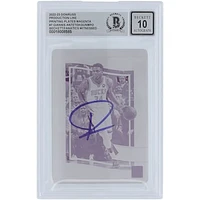 Giannis Antetokounmpo Milwaukee Bucks Autographed 2022-23 Donruss Production Line Magenta Printing Plate #7 #1/1 Beckett Fanatics Witnessed Authenticated 10 Card