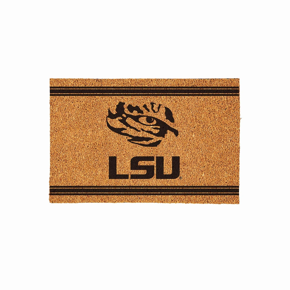 LSU Tigers 24" x 36" Outdoor Monochrome Team Logo Coir Mat