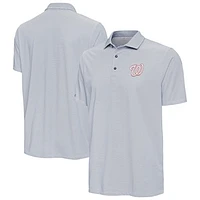 Men's Antigua Navy/White Washington Nationals Pave Polo