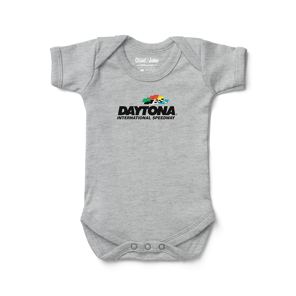 Newborn & Infant Chad Jake Heather Gray NASCAR Daytona Speedway Track Bodysuit