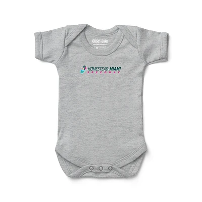Newborn & Infant Chad Jake Heather Gray NASCAR Homestead-Miami Speedway Track Bodysuit