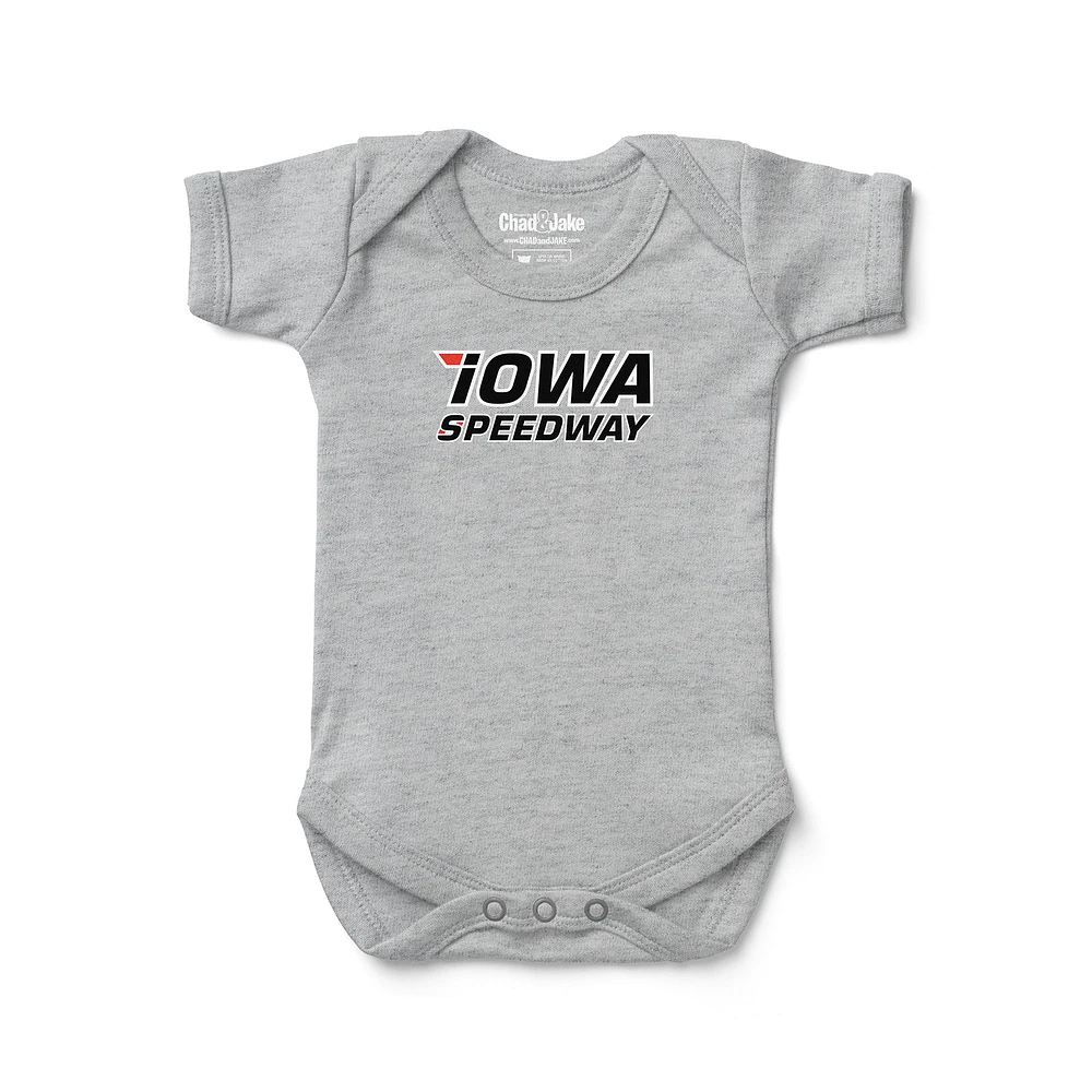 Newborn & Infant Chad Jake Heather Gray NASCAR Iowa Speedway Track Bodysuit