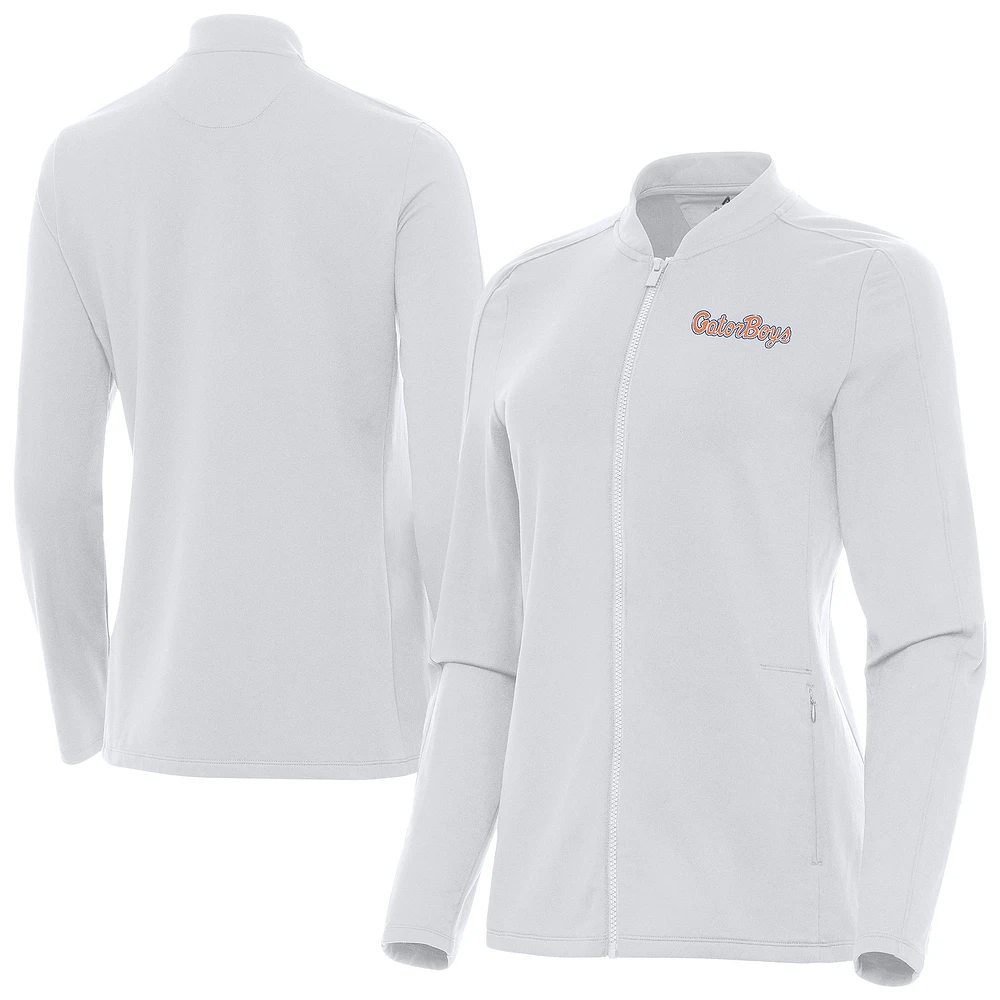 Women's Antigua Florida Gators GatorBoys Continual Full-Zip Jacket