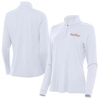 Women's Antigua Florida Gators GatorBoys Intent Quarter-Zip Pullover