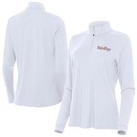 Women's Antigua Florida Gators GatorBoys Intent Quarter-Zip Pullover