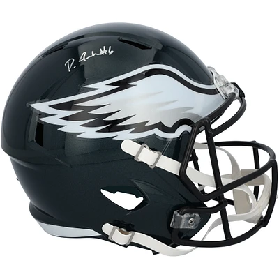 DeVonta Smith Philadelphia Eagles Autographed Riddell Super Bowl LIX Champions Replica Helmet