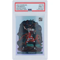 Tom Brady Tampa Bay Buccaneers Autographed 2022 Panini Donruss Downtown Red Ink #DT-TB PSA Authenticated 9/9 Card