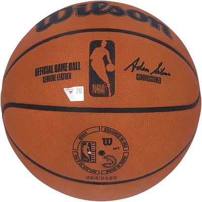Atlanta Hawks Game-Used Basketball vs, Miami Heat on April 18, 2025 - NBA Play-In Tournament