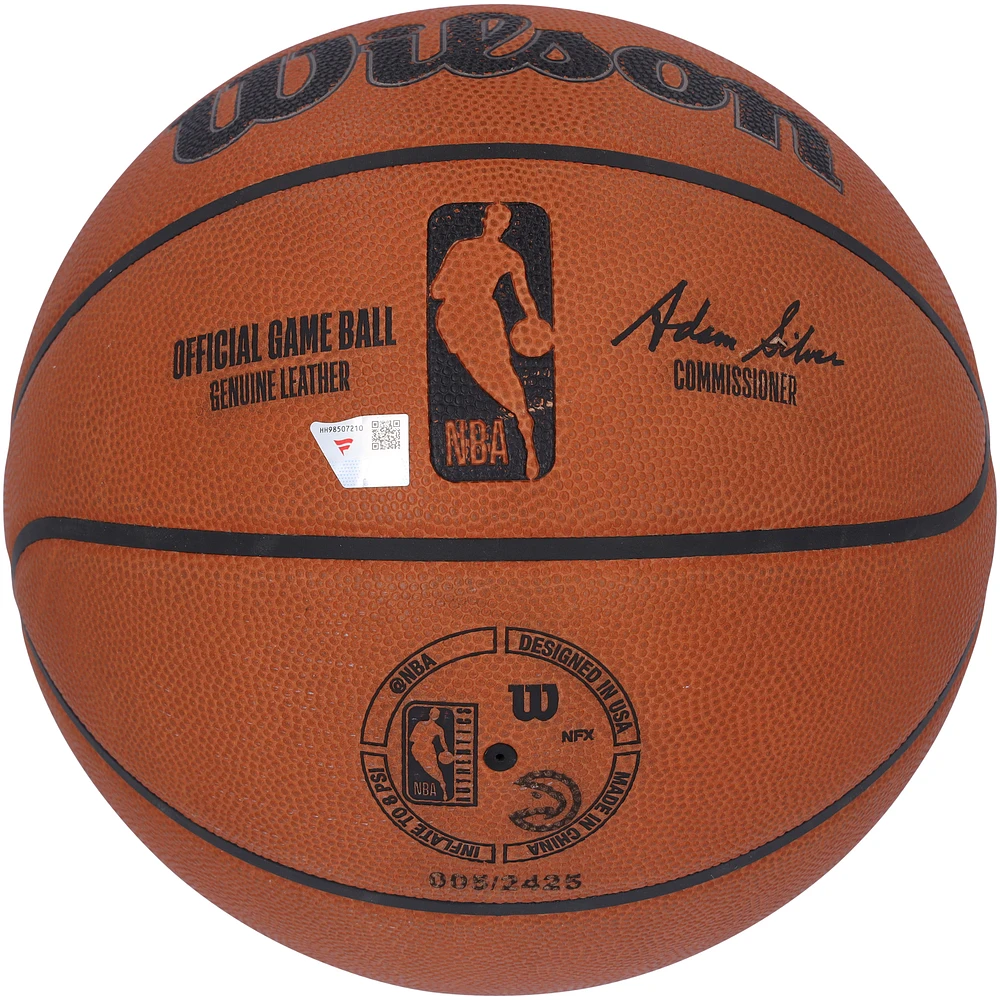 Atlanta Hawks Game-Used Basketball vs, Philadelphia 76ers on March 28, 2025