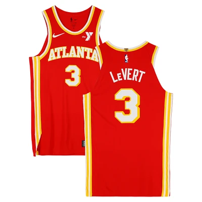 Caris LeVert Atlanta Hawks Game-Used #3 Red Nike Jersey vs. Los Angeles Clippers on March 14, 2025 - Size 48+4