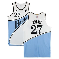 Vit Krejci Atlanta Hawks Game-Used #27 White Nike City Edition Jersey vs. Minnesota Timberwolves on December 23, 2025 - Size 48+4