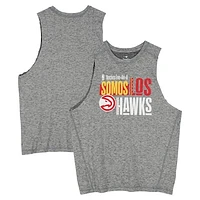 Trae Young Atlanta Hawks Player-Worn Gray Los Hawks Sleeveless Shirt from the 2024-25 NBA Season - Size L