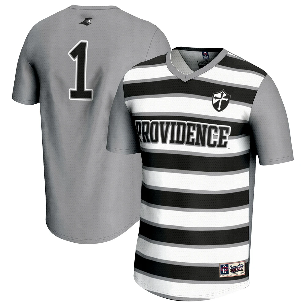 Unisex GameDay Greats #1 Silver Providence Friars Lightweight Soccer Fashion Jersey